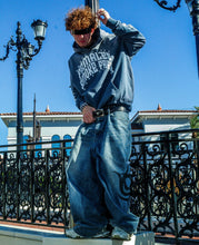 Load image into Gallery viewer, BILLBOARD SUNFADE HOODIE BLUE