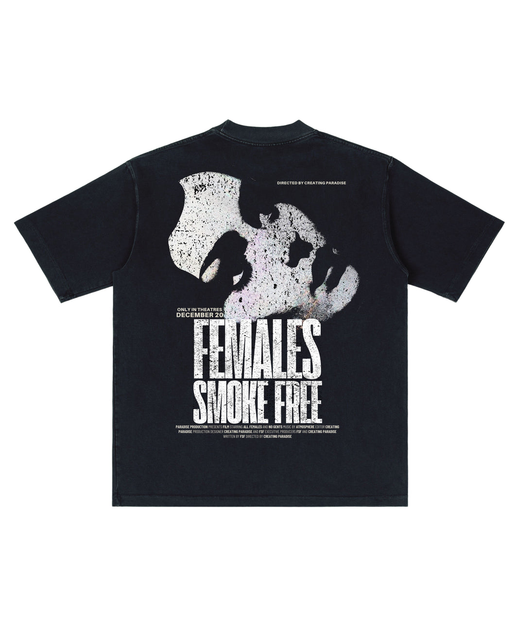 ‘CREATING PARADISE’ VINTAGE TEE BLACK