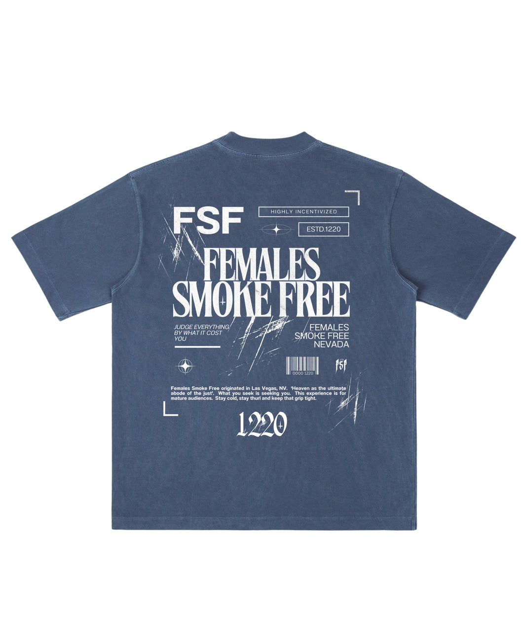 ‘HEADLINES’ VINTAGE WASH BLUE